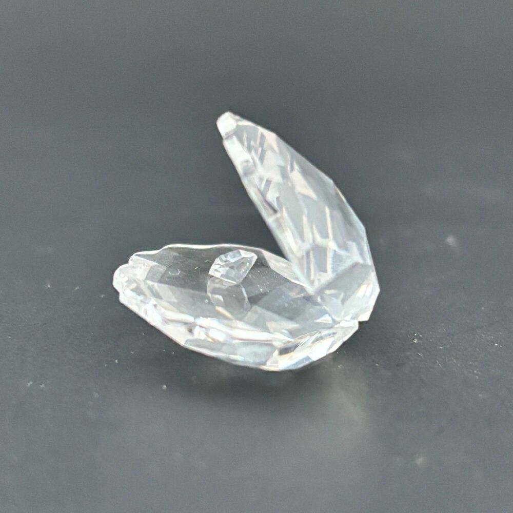 Mobex Crystal Miniature Clam Shell Oyster Figurine Vintage - Picture 5 of 7